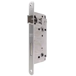 Zamek drzwiowy łazienkowy 90/60 F22 niklowany PATENT GRANDE