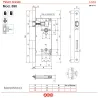 Zamek drzwiowy łazienkowy 90/60 F22 niklowany PATENT GRANDE