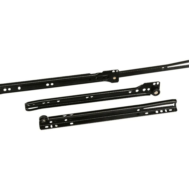 Prowadnice rolkowe 600x37mm czarne mod. 24