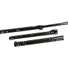 Prowadnice rolkowe 600x37mm czarne mod. 24