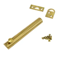 Zasuwka meblowa mosiężna 120x17mm mosiądz lakierowany mod. 600