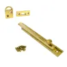 Zasuwka meblowa mosiężna 120x17mm mosiądz lakierowany mod. 600