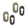Szyld wkładki rozeta owalna 60x30mm złoto antyczne połysk 2szt. mod.277