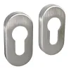 Szyld wkładki rozeta owalna 60x30mm nikiel satyna 2szt. mod.277