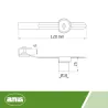Zamek do szklanych Witryn 6mm dł. 120mm mod. 10A