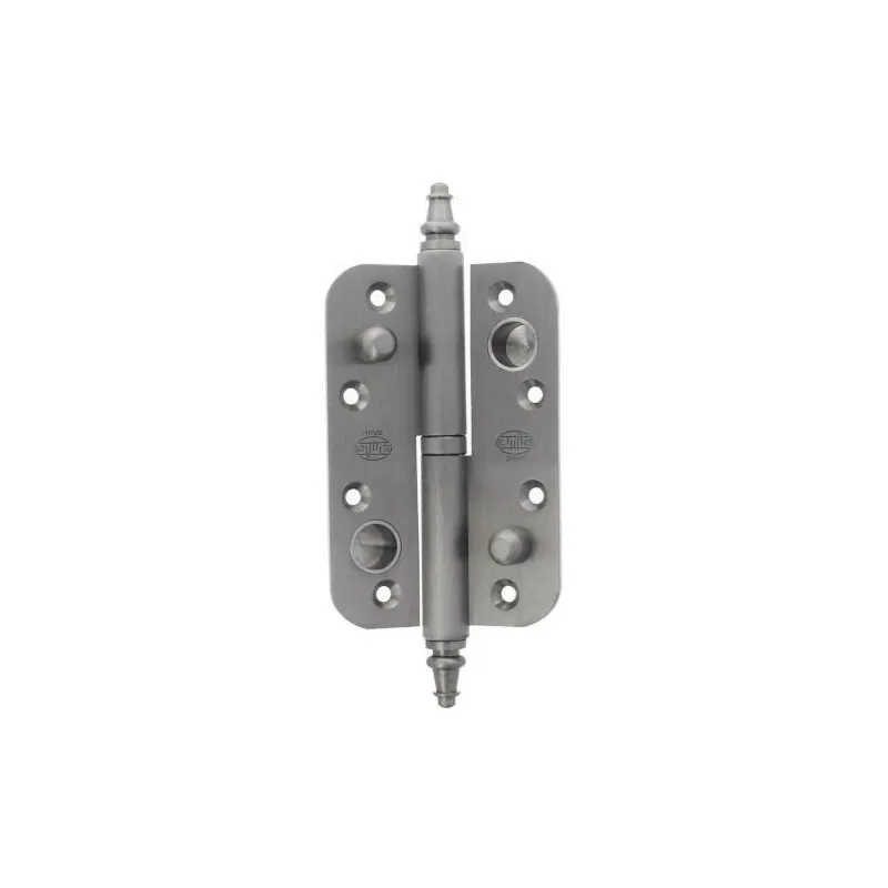 Zawias do drzwi antywyważeniowy 120x80mm mosiądz chrom mat LEWY (pl) mod. 516