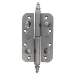 Zawias do drzwi antywyważeniowy 120x80mm mosiądz chrom mat PRAWY (pl) mod. 516