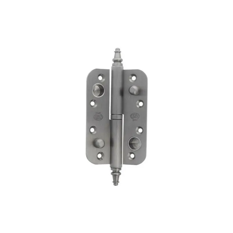 Zawias do drzwi antywyważeniowy 120x80mm mosiądz chrom mat PRAWY (pl) mod. 516
