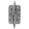 Zawias do drzwi antywyważeniowy 120x80mm mosiądz chrom mat PRAWY (pl) mod. 516