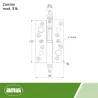 Zawias do drzwi antywyważeniowy 120x80mm mosiądz chrom mat PRAWY (pl) mod. 516