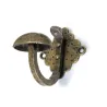 Wieszak ścienny rustykalny pojedynczy złoto antyczne 70x70mm mod.103 EAN