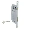 Zamek drzwiowy na klucz 90/50 chrom mat F18 PATENT GRANDE