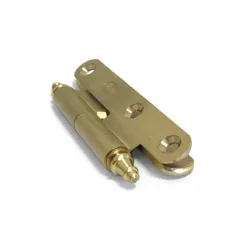Zawias mosiężny 80x41mm mosiądz satyna LEWY pl mod. 407