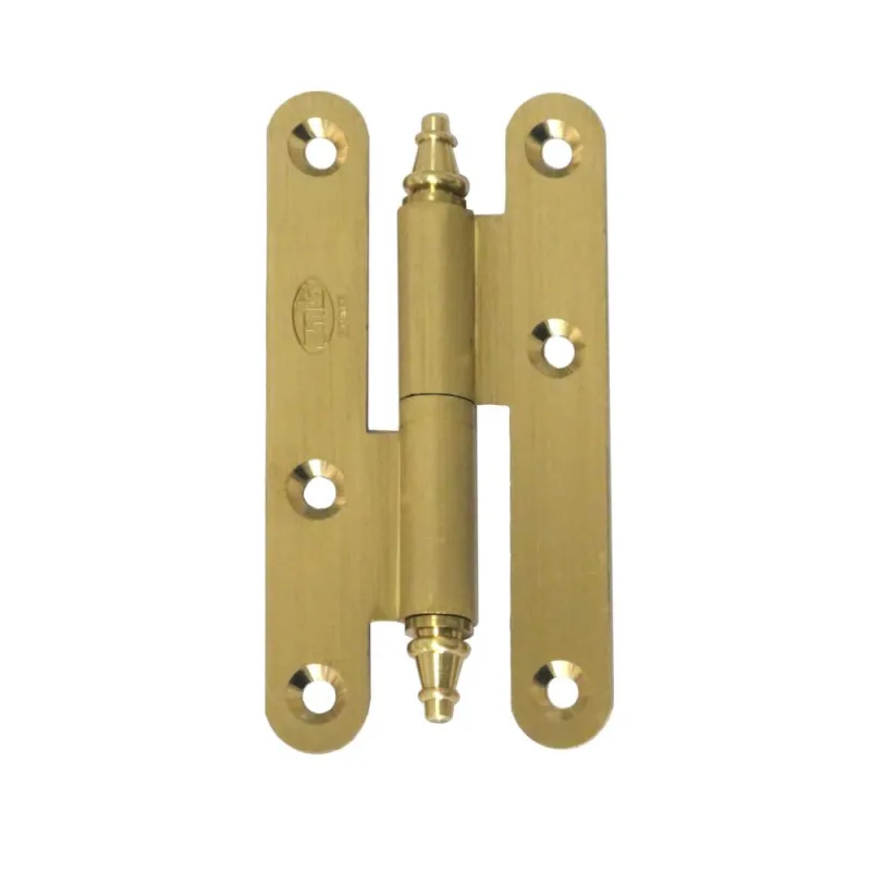 Zawias mosiężny 80x41mm mosiądz satyna PRAWY pl mod. 407