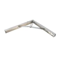 Wspornik półki składany stalowy chromowany 300x300mm mod. 8