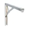 Wspornik półki składany stalowy chromowany 300x300mm mod. 8