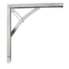 Wspornik półki składany stalowy chromowany 300x300mm mod. 8