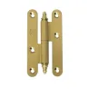 Zawias do drzwi 80x41mm mosiądz matowy rozłączny PRAWY (pl) mod. 407