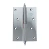 Zawias do drzwi 120x80mm mosiądz chrom mat rozłączny LEWY (pl) mod. 1007