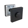 Szyld WC rozeta 50x50mm czarny mat t.4 mod. 201W310