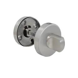 Szyld WC okrągły 53mm inox rozeta łazienkowa z pokrętłem mod. 2RX
