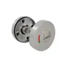 Szyld WC okrągły 53mm inox rozeta łazienkowa z pokrętłem mod. 2RX