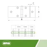 Zawias stalowy 50x112mm cynkowany mod. 814