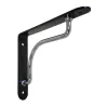 Wspornik półki stalowy czarny/chrom 180x230mm PALLADIO 23 powystawowe