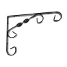 Wspornik półki stalowy czarny połysk 180x130mm COUNTRY 18