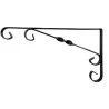 Wspornik półki stalowy czarny 280x180 mm COUNTRY 28