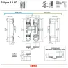 Zawias ukryty ECLIPSE 3.4 HD wzmocniony chrom mat