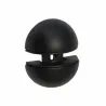 Podpórka półki szklanej czarna uchwyt do szkła 12mm mod.44