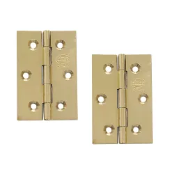 Zawias mosiężny lakierowany 60x40mm splatany 2szt. mod. 1002 DIS