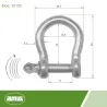 Szekla omega 6mm galwanizowana zacisk mod. 30135
