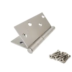 Zawias do drzwi 101,6x101,6mm stal chrom mat splatany 2szt. mod.1010