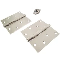 Zawias do drzwi 101,6x101,6mm stal chrom mat splatany 2szt. mod.1010