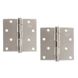 Zawias do drzwi 101,6x101,6mm stal chrom mat splatany 2szt. mod.1010