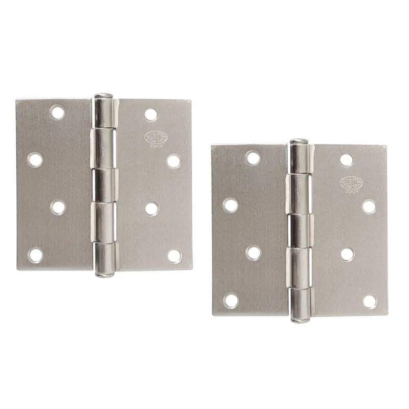 Zawias do drzwi 101,6x101,6mm stal chrom mat splatany 2szt. mod.1010