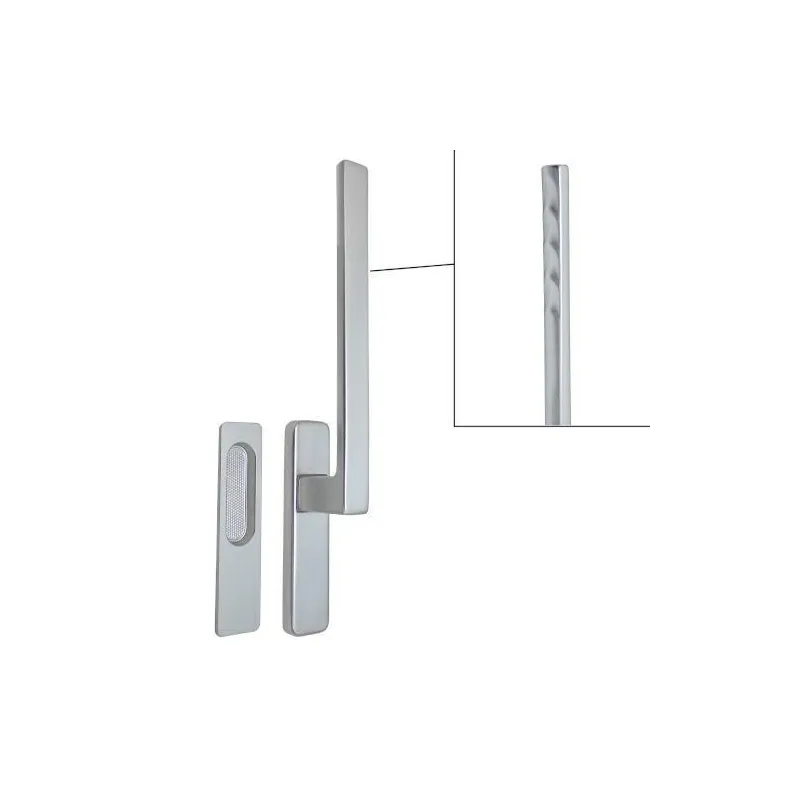 Klamko-pochwyt aluminiowy srebrny do drzwi przesuwnych AF1